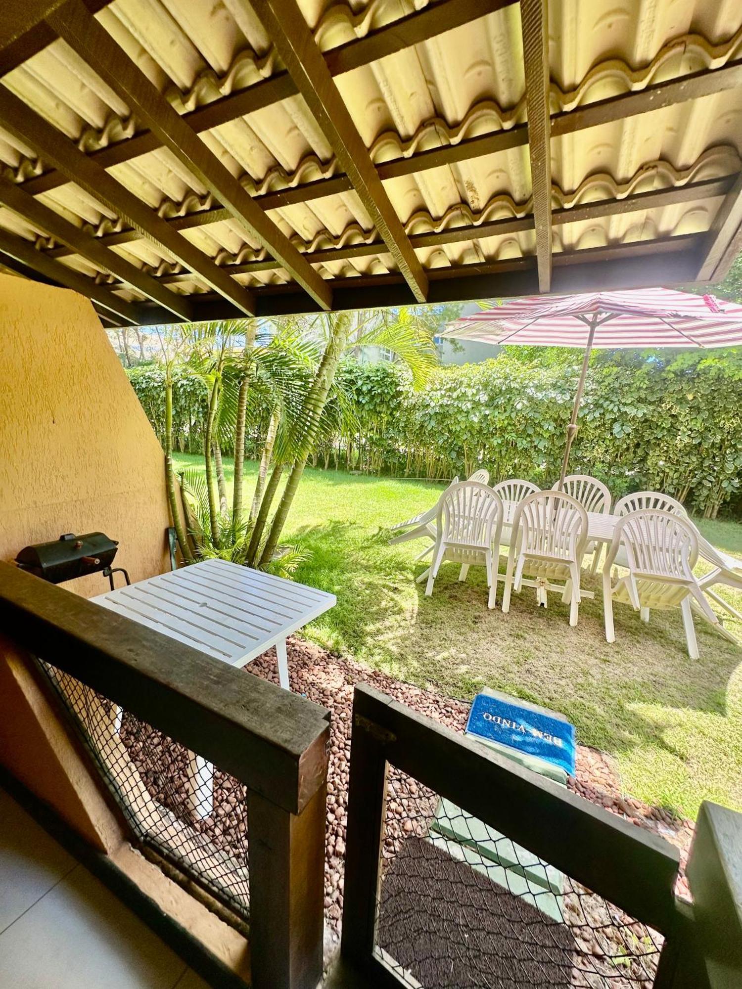 Flat Guarajuba 4 Quartos Terreo A Beira Mar - Pe Na Areia - Governanca Com Arrumadeira E Wi Fi Inclusos Camassari Exterior photo