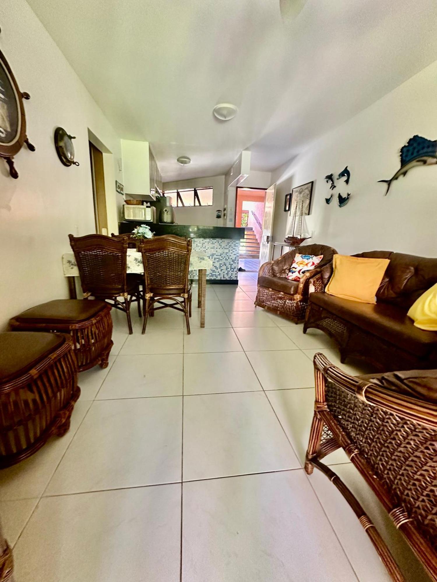 Flat Guarajuba 4 Quartos Terreo A Beira Mar - Pe Na Areia - Governanca Com Arrumadeira E Wi Fi Inclusos Camassari Exterior photo